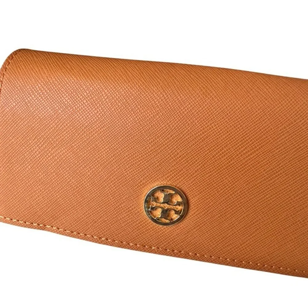 Tory Burch Sunglasses Case Holder faux Saffiano Leather Logo New Without Tags